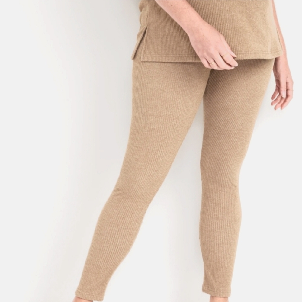 Old Navy Maternity XXL Rib Knit Pull on Lounge Cozy Jogger Sweat Pants
